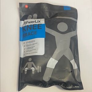 Knee Brace 4 Way COmpression Non-Slip Ciuff Band Smooth Fabric Unisex XL